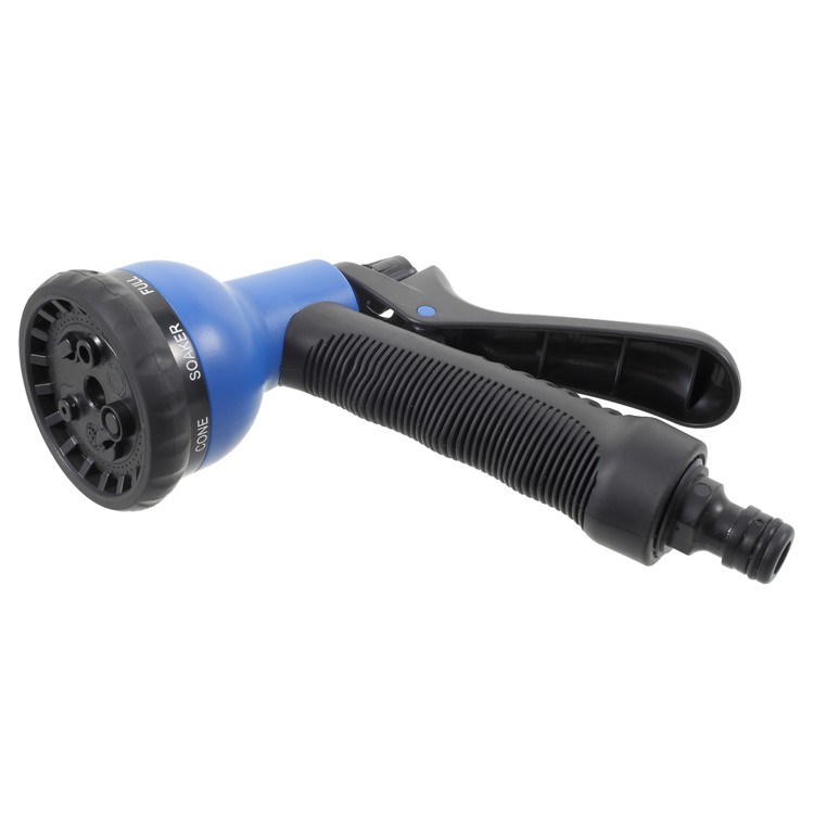 50FT Expandable Garden Water Hose Pipe 8-Pattern Spray Gun Anti-leakage Water Gun - Blue-1