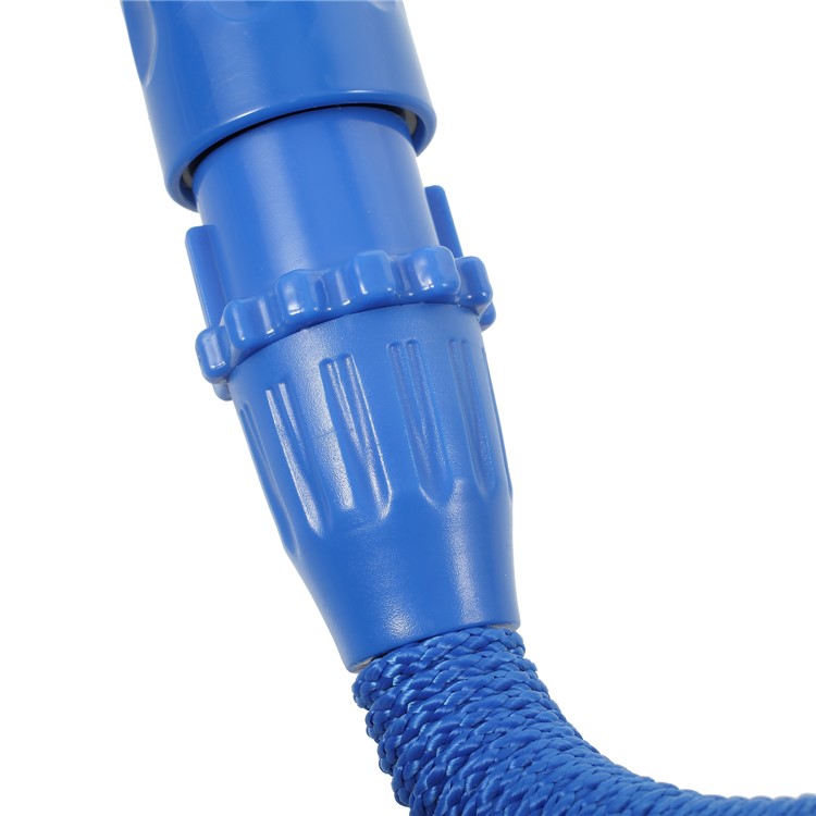 50FT Expandable Garden Water Hose Pipe 8-Pattern Spray Gun Anti-leakage Water Gun - Blue-12