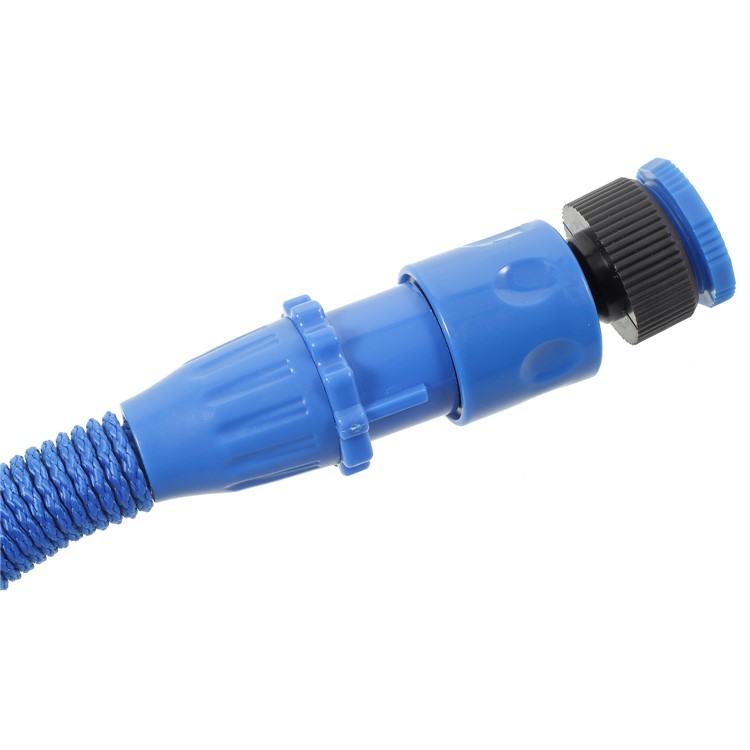 50FT Expandable Garden Water Hose Pipe 8-Pattern Spray Gun Anti-leakage Water Gun - Blue-6