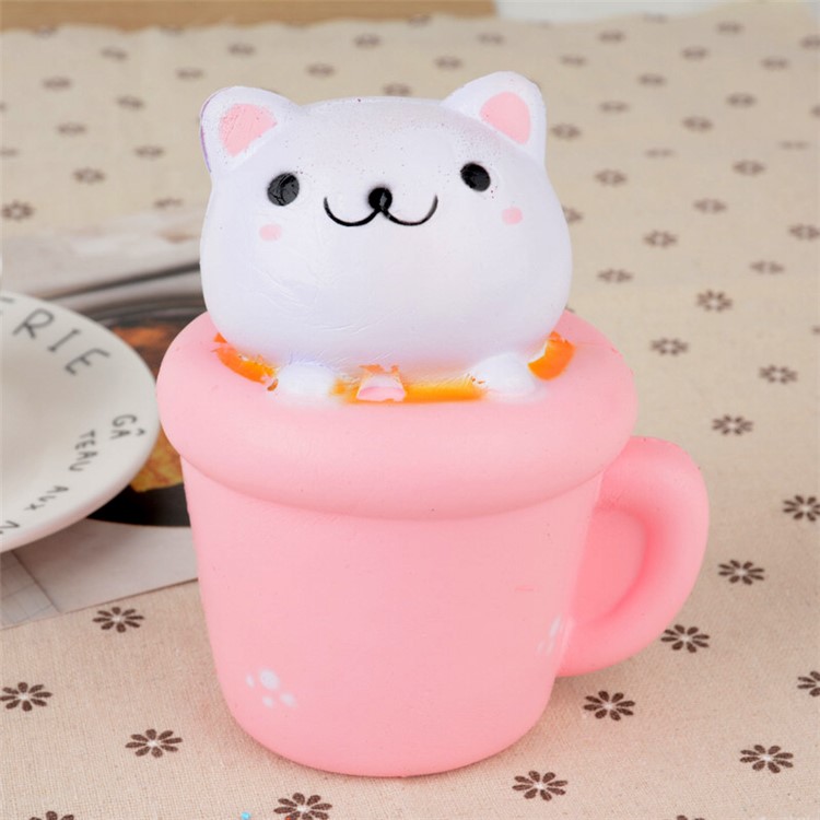 Lovely Cat Pattern Squishy Toy Hand Toy Squeeze Toy for Stress Relief-3