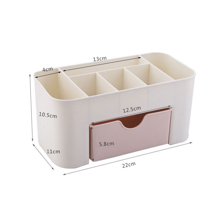 Saving Space Desktop Comestics Storage Drawer - Pink-3