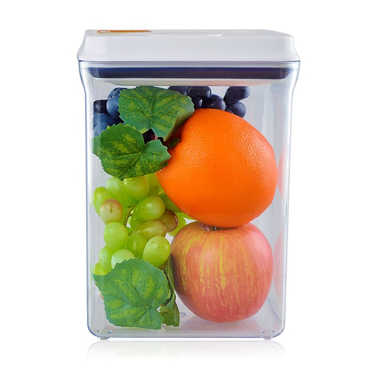 2300ML Multi-functional Rectangle Sealed Food Storage Box with Press Button (AK-2300-BAC-C)-1