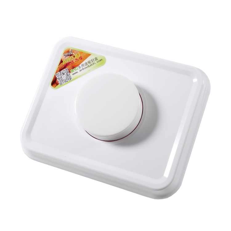 2300ML Multi-functional Rectangle Sealed Food Storage Box with Press Button (AK-2300-BAC-C)-3