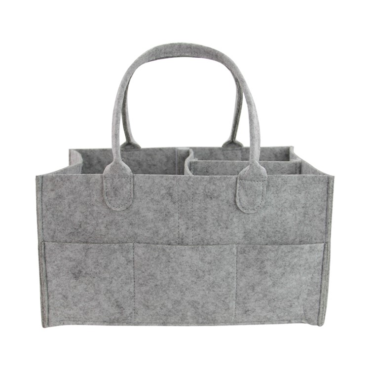 Foldable and Detachable Velcro Pouches Felt Mummy Maternity Bag-4