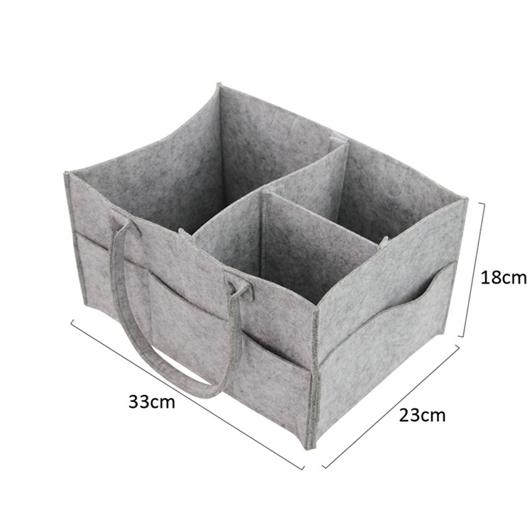 Foldable and Detachable Velcro Pouches Felt Mummy Maternity Bag-6