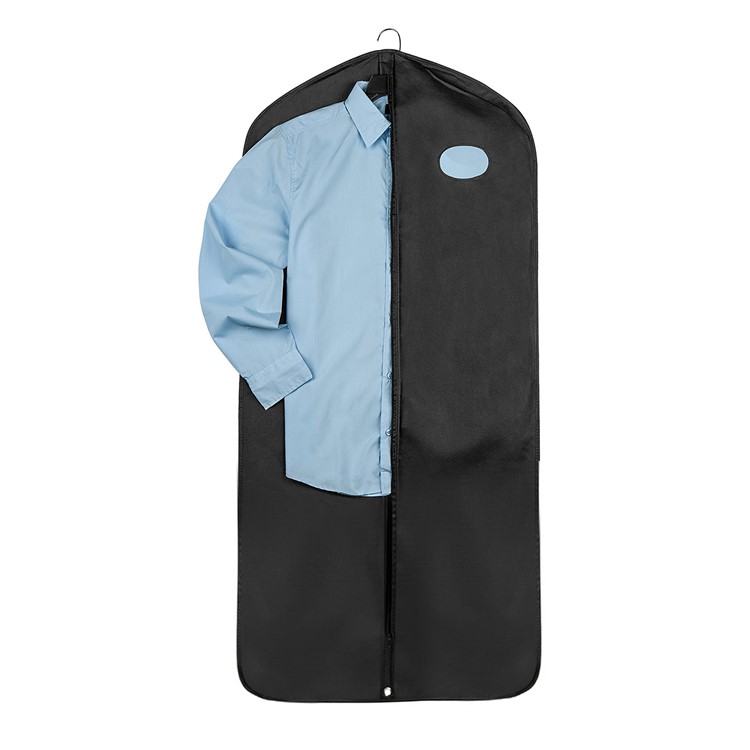 4PCS/Set Non-woven Fabric Black Garment Bag Dust Covers for Clothes-2