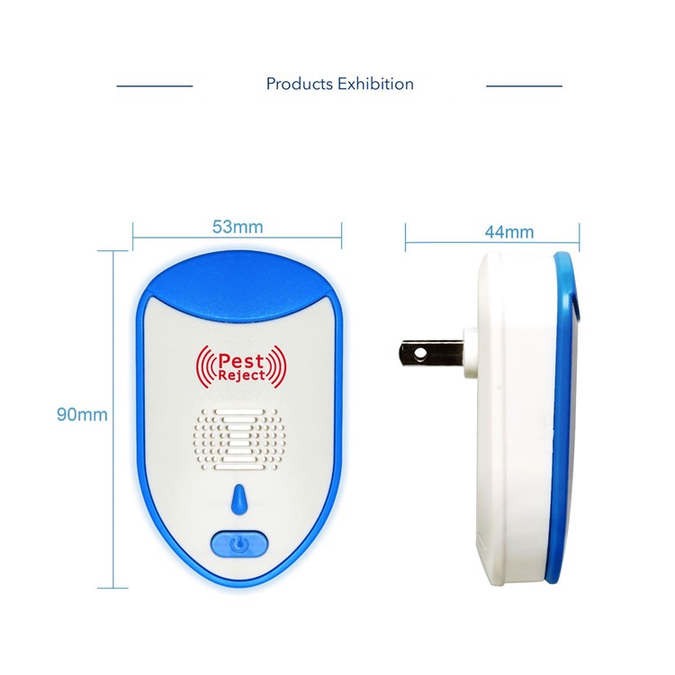 4Pcs Ultrasonic Pest Repeller Humane Mice Control Newest Electronic Insect Repellent - US Plug-3
