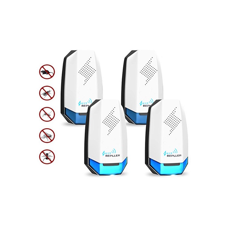 4Pcs/Set Household Ultrasonic Mosquito Pest Repellent Plug-in Pest Repeller - US Plug-1