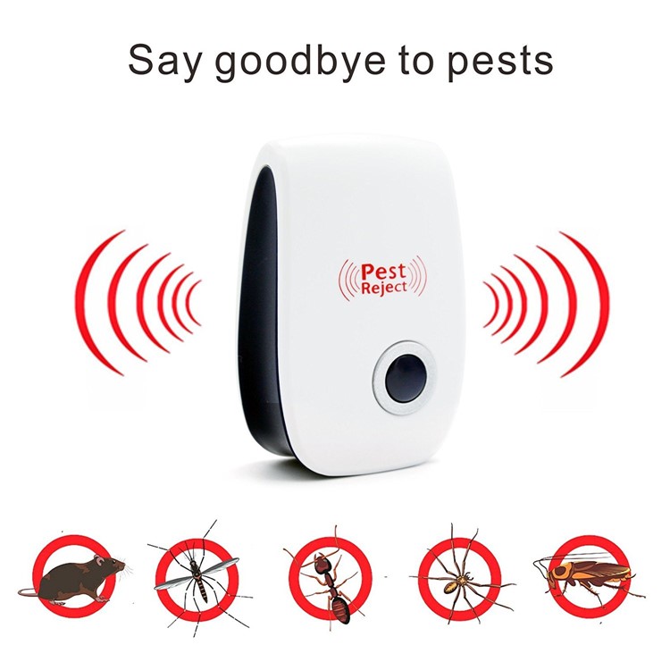 4Pcs Ultrasonic Pest Repeller Humane Mice Control Newest Electronic Insect Repellent - EU Plug-5