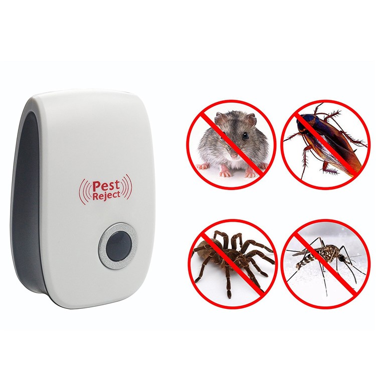 4Pcs Ultrasonic Pest Repeller Humane Mice Control Newest Electronic Insect Repellent - EU Plug-6