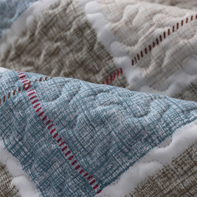 Anti-skid Washable Sofa Slipcovers Cotton Fabric Couch Cover, Size: 70 x 70cm - Colorized Square Pattern-3