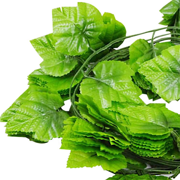 24Pcs Fake Plants Fake Evergreen Grapes Leaves Home Decor-2