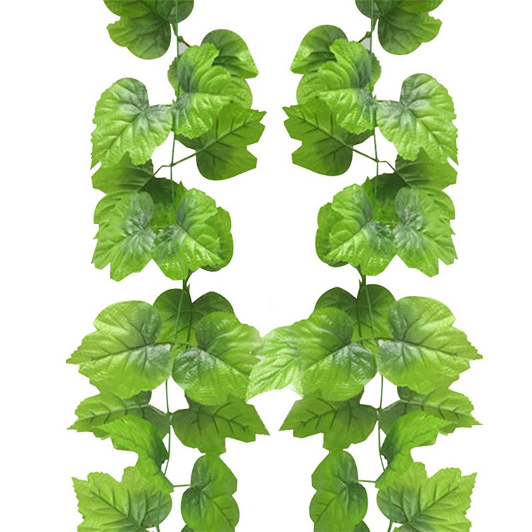 24Pcs Fake Plants Fake Evergreen Grapes Leaves Home Decor-8