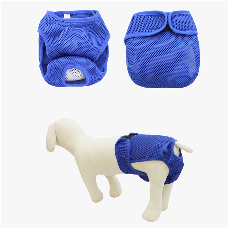 4PCS/Lot Washable Breathable Mesh Dog Diapers Sanitary Physical Pants, Size: L-5