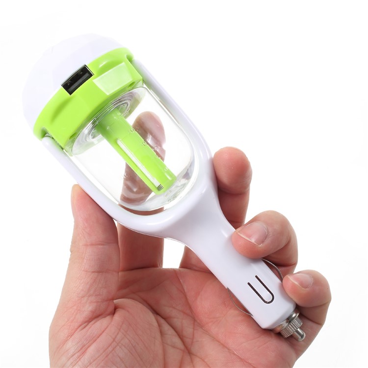 Air Humidifier Portable USB Car Charger Aromatherapy Purifier - Green-5