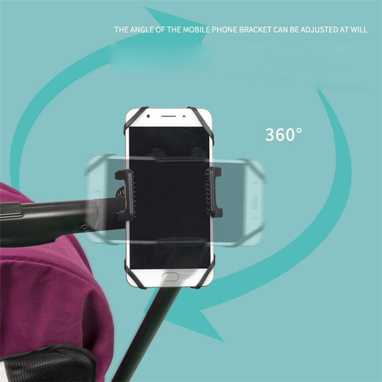 Baby Stroller Cell Phone Bracket Smartphone Holder Stand, Width: 46-90mm-6