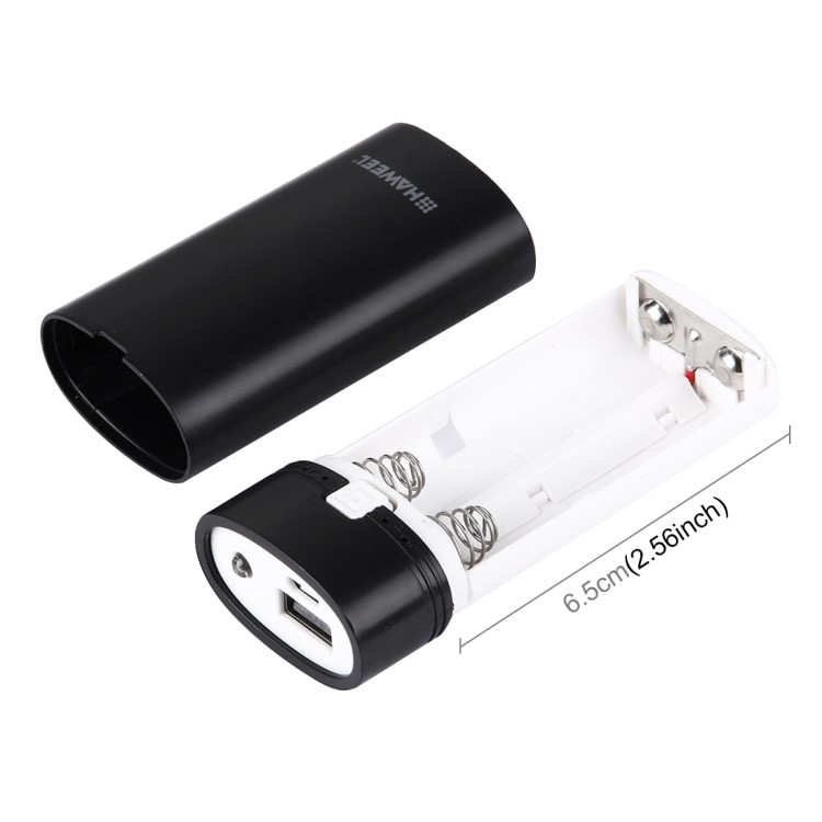 HAWEEL 2 X 18650 Carregador Banco De Potência Caixa E Carregador De Bateria Com Display LCD De Energia - Preto-4