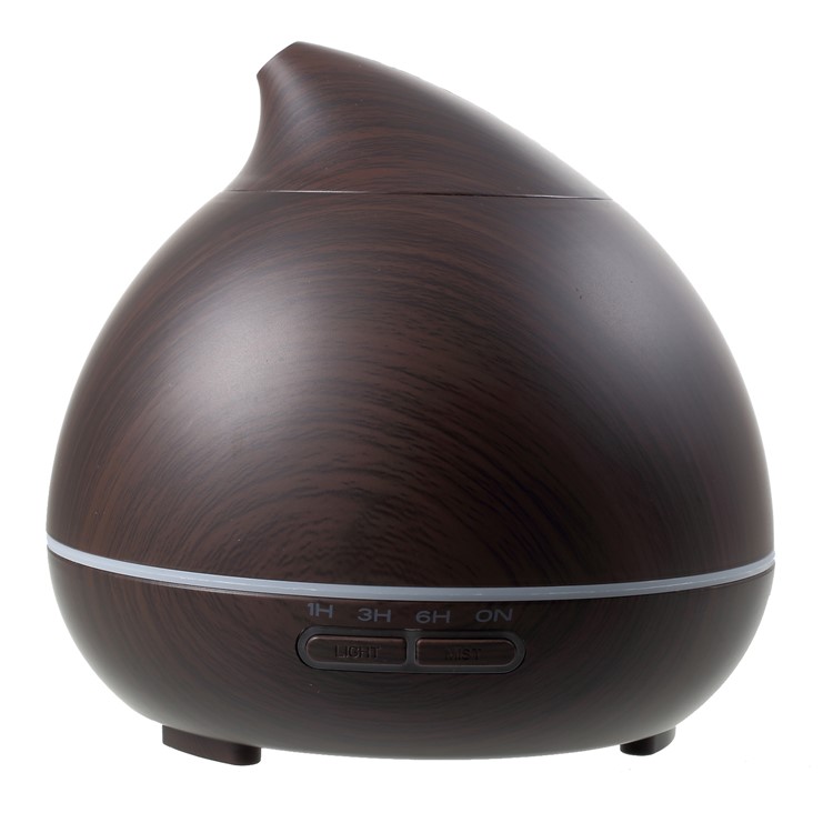 FD32 300ml Essential Oil Air Humidifier Lamp Aromatherapy Electric Aroma Diffuser - Coffee / US Plug-1