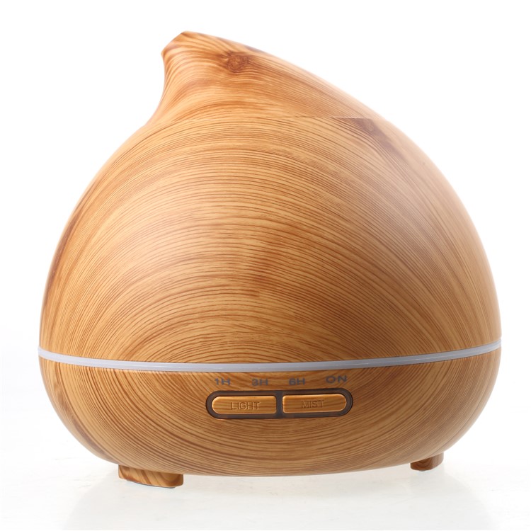 FD32 300ml Electric Air Humidifier Essential Oil Lamp Aromatherapy Aroma Diffuser - Brown / US Plug-1