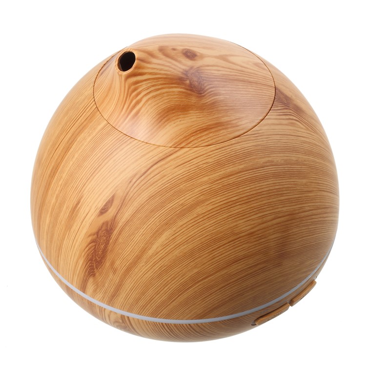 FD32 300ml Electric Air Humidifier Essential Oil Lamp Aromatherapy Aroma Diffuser - Brown / US Plug-2