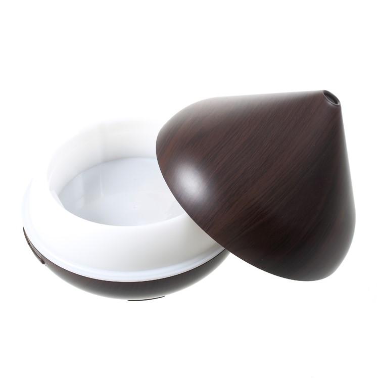 FD31 300ml Essential Oil Diffuser Wood Grain Ultrasonic Aroma Cool Mist Humidifier - Coffee / EU Plug-3