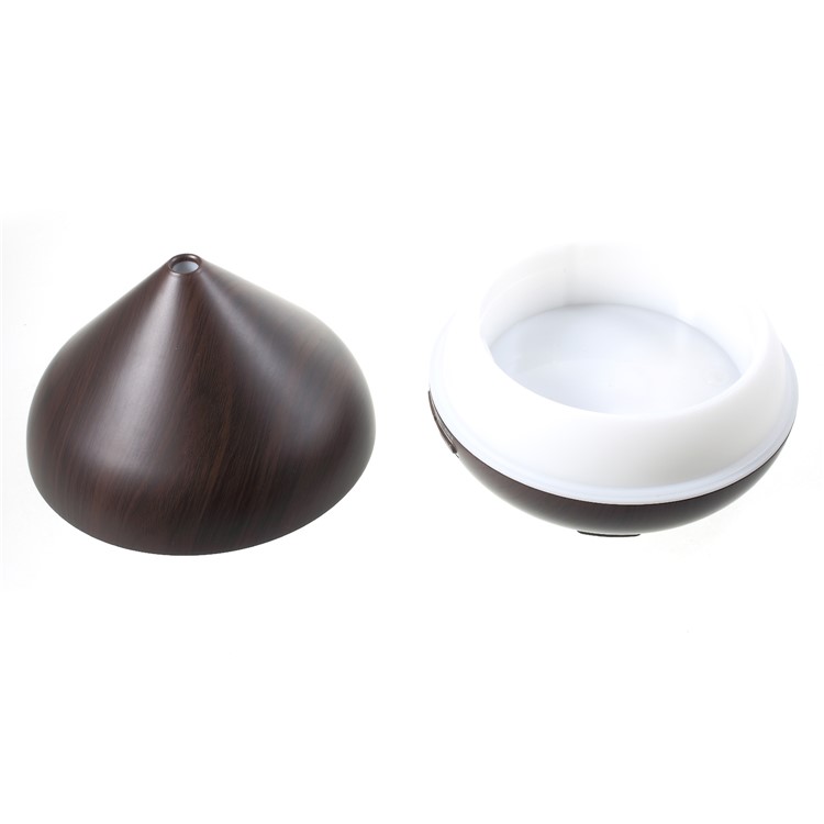 FD31 300ml Essential Oil Diffuser Wood Grain Ultrasonic Aroma Cool Mist Humidifier - Coffee / EU Plug-4