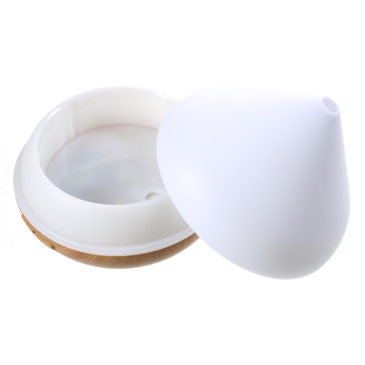FD31 Wood Grain 300ml Essential Oil Diffuser Ultrasonic Aroma Cool Mist Humidifier - White / EU Plug-3