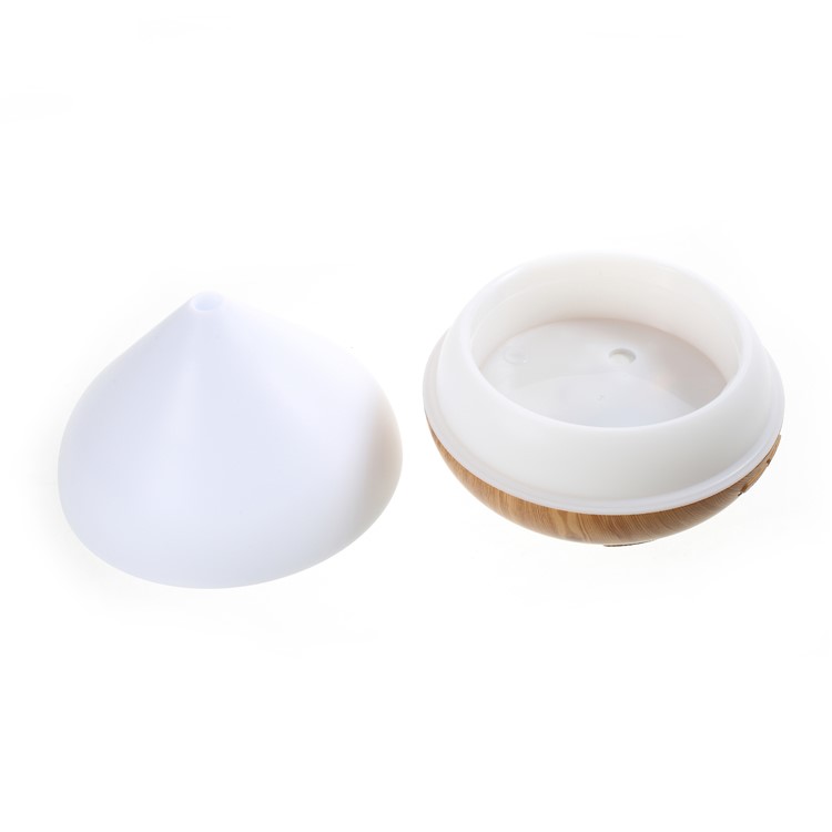 FD31 Wood Grain 300ml Essential Oil Diffuser Ultrasonic Aroma Cool Mist Humidifier - White / EU Plug-5