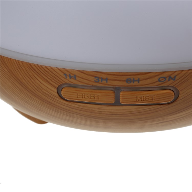 FD31 Wood Grain 300ml Essential Oil Diffuser Ultrasonic Aroma Cool Mist Humidifier - White / EU Plug-6