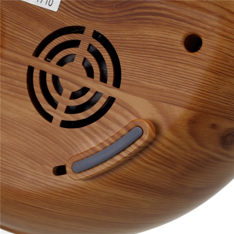 FD31 Wood Grain 300ml Essential Oil Diffuser Ultrasonic Aroma Cool Mist Humidifier - White / EU Plug-7