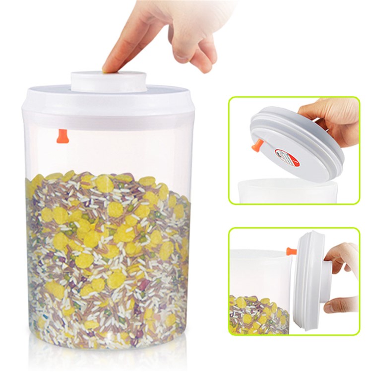 1500ML Round Multi-purpose Sealed Food Storage Box with Press Button (AK-1500-BPY-C)-5