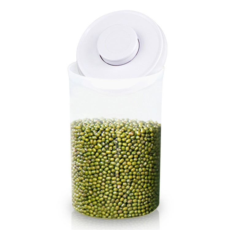 2000ML Transparent Round Sealed Food Storage Box with Press Button (AK-2000-BPY-C)-4