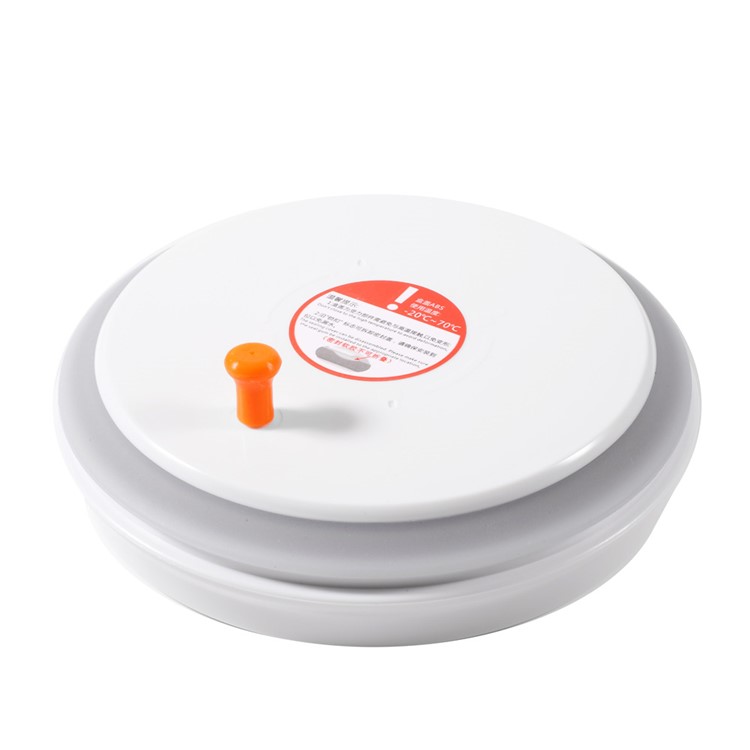 2000ML Transparent Round Sealed Food Storage Box with Press Button (AK-2000-BPY-C)-8