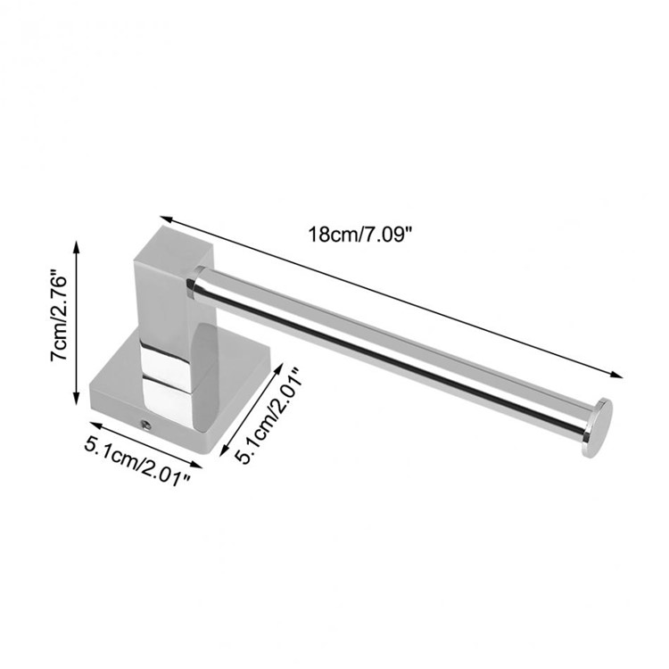 Stainless Steel Bathroom Toilet Paper Holder Toilet Paper Dispenser Wall Mount-3