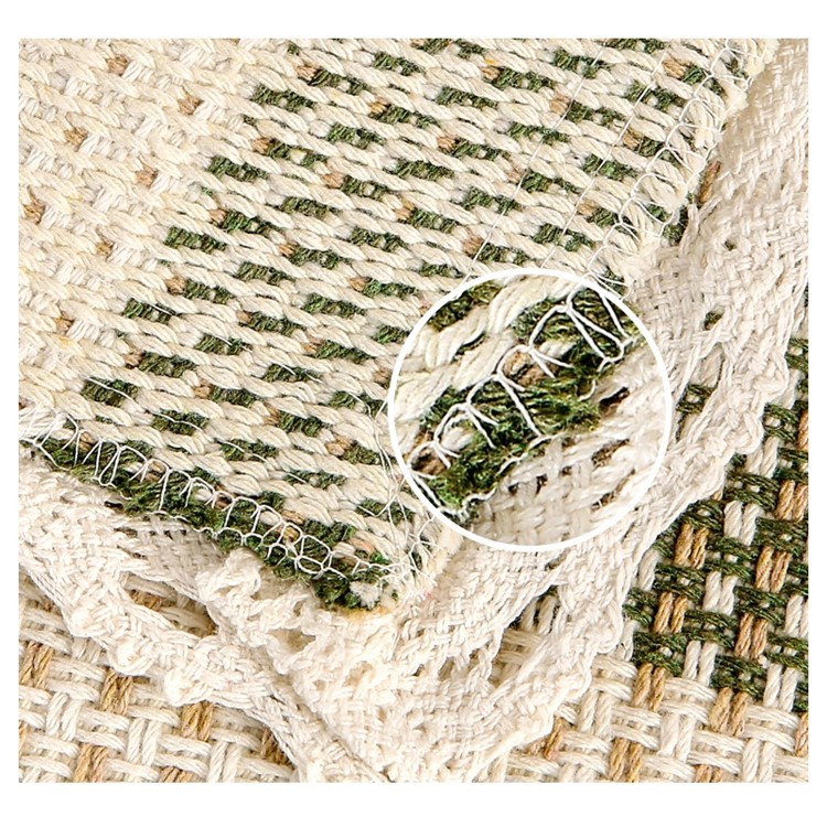 Stripes Pattern Cotton Sofa Cover Slipcover Soft Sofa Towel, Size: 90 x 180cm - Green-4