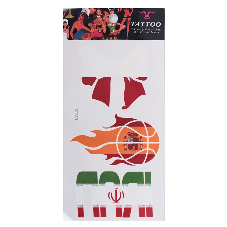 2018 World Cup Tattoo Sticker Football Fans Sticker Temporary Face Sticker - Style B-1