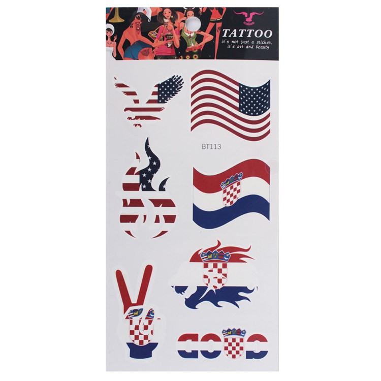 Russia 2018 World Cup Sticker Football Fans Sticker Face Sticker - Style L-1