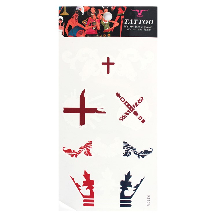 2018 World Cup Tattoo Sticker Football Fan Sticker Face Sticker - Style W-1
