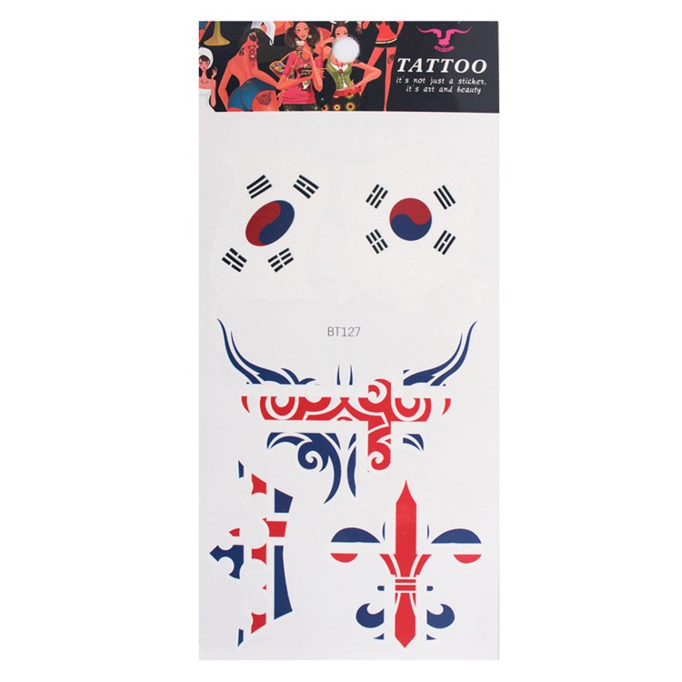 FIFA World Cup 2018 Tattoo Sticker Football Fans Sticker Face Sticker - Style Y-1