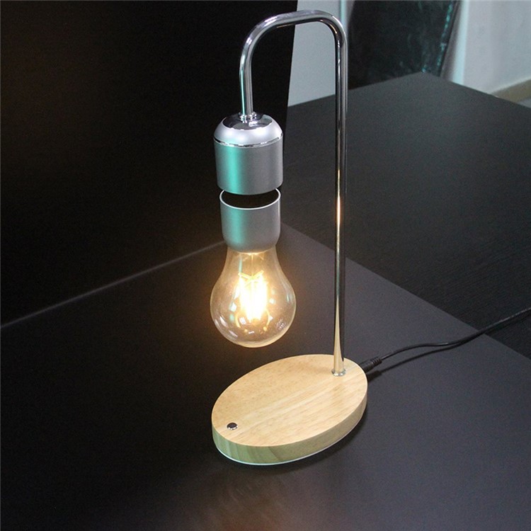 Magnetic Levitating Floating Bulb Desk Lamp Room Decor Night Light - EU Plug-2