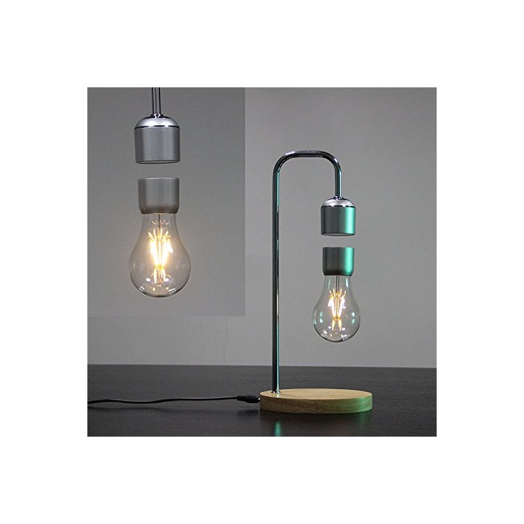 Magnetic Levitating Floating Bulb Desk Lamp Room Decor Night Light - EU Plug-3
