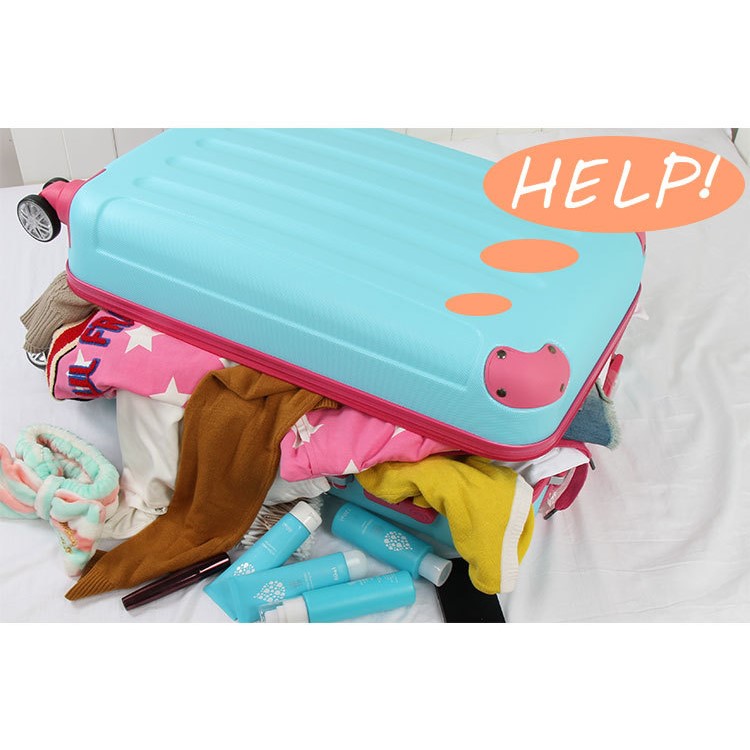 5 Sizes Set Travel Luggage Bags Storage Pouch Organizer - Blue-2