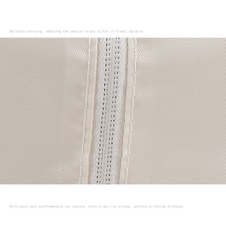Seven-piece Slim Convenient Stain-resistant Nylon Travel Pouch Bag - Beige-6