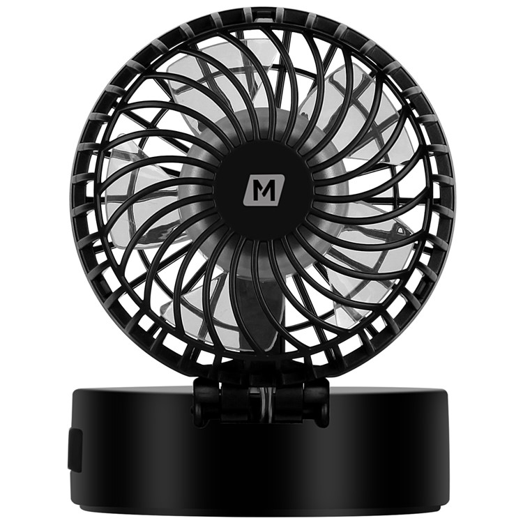 MOMAX iFan 2 Portable Mirror Handheld Rechargeable 180 Degree Rotary Fan - Black-1