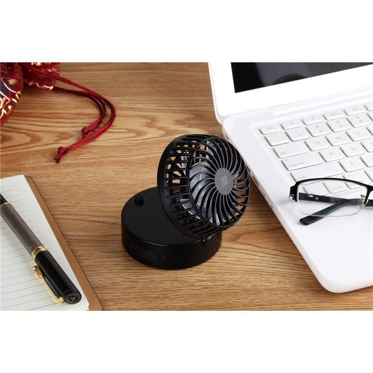 MOMAX iFan 2 Portable Mirror Handheld Rechargeable 180 Degree Rotary Fan - Black-10