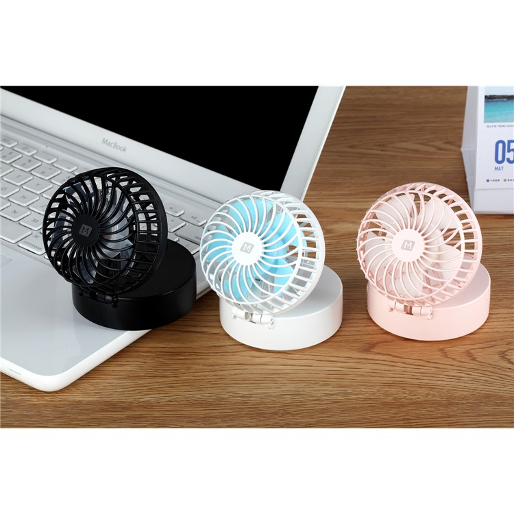 MOMAX iFan 2 Portable Mirror Handheld Rechargeable 180 Degree Rotary Fan - Black-14