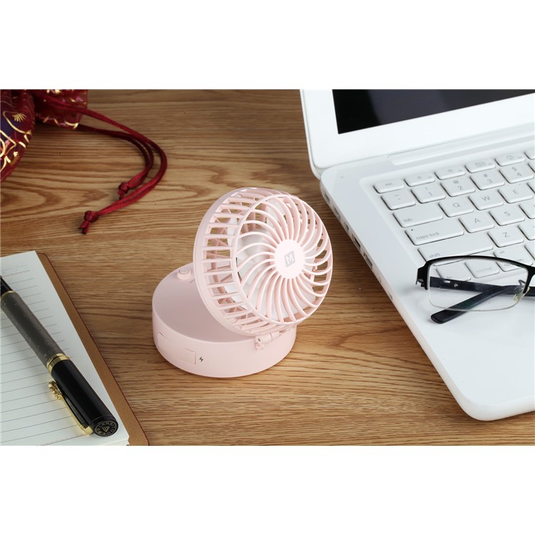 MOMAX iFan 2 Handheld Rechargeable 180 Degree Rotary Fan with Mirror - Pink-10