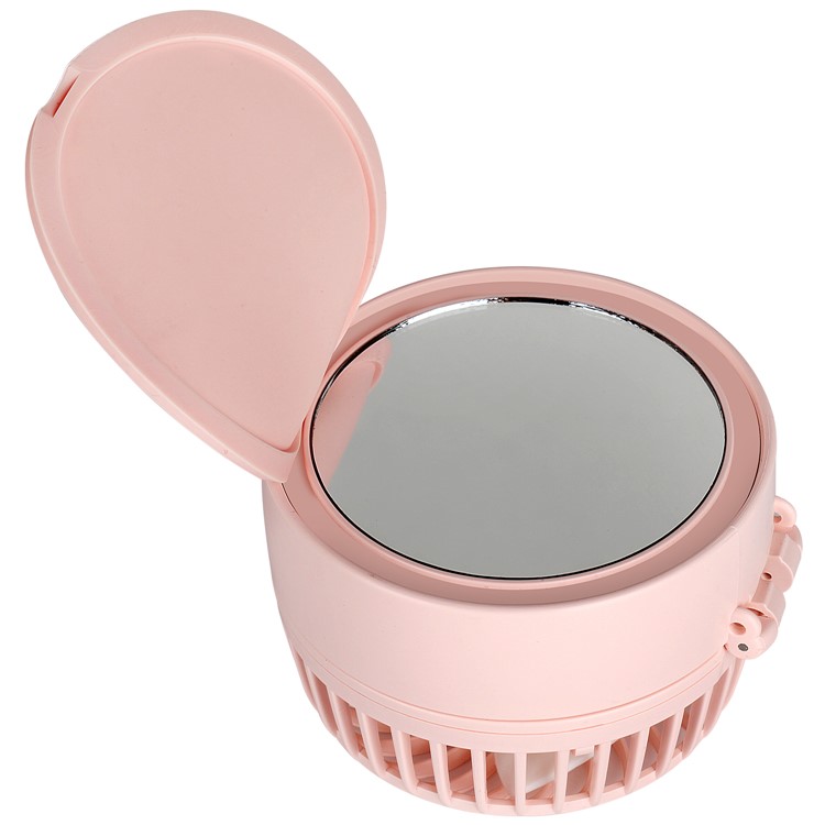 MOMAX iFan 2 Handheld Rechargeable 180 Degree Rotary Fan with Mirror - Pink-5