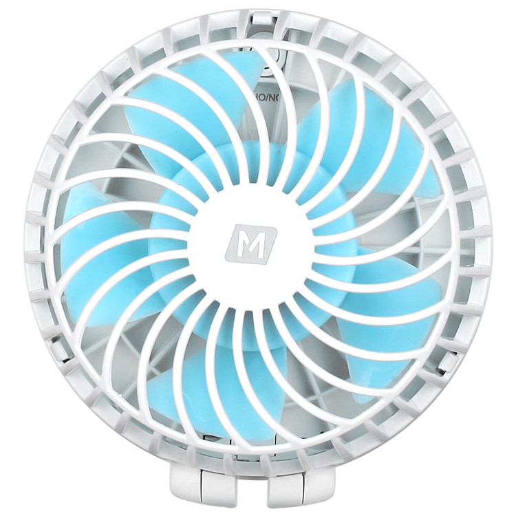 MOMAX iFan 2 Mirror Handheld Rechargeable 180 Degree Rotary Fan - White-3