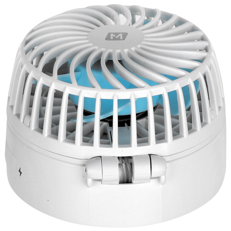MOMAX iFan 2 Mirror Handheld Rechargeable 180 Degree Rotary Fan - White-4
